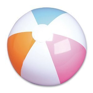 2 Dozen (24) 12" Traditional Beach Balls / Classic 6 Panel Beachballs/POOL Party Favor Beach Ball