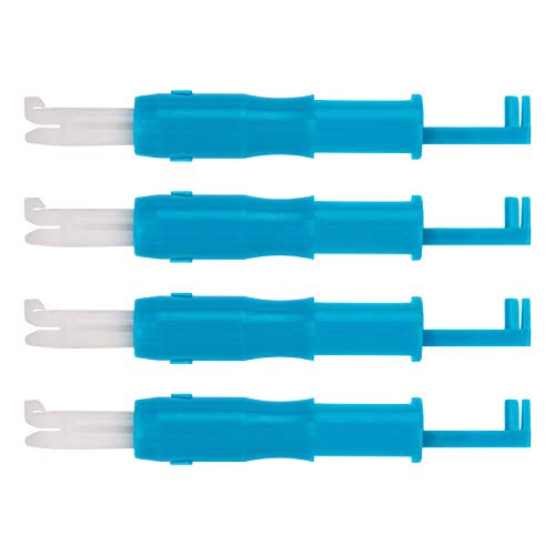AIEX 4 Piece Sewing Machine Needle Threader and Inserter, Needle Threading Tool for Sewing Machine, Automatic Needle Threader Suitable for Household Sewing Machine