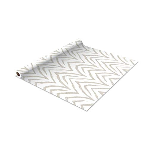 Self Adhesive Shelf Liner - 1.5ft x 10ft 2 Pack - Zebra Natural