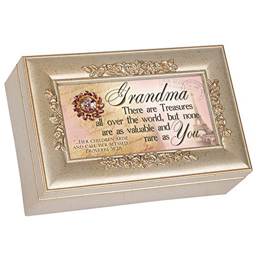 Cottage Garden Grandma Champagne Silver Petite Rose Music Box Jewelry Box Plays Amazing Grace Cottage Garden Grandma Champagne Silver Petite Rose Music Box Jewelry Box Plays Amazing Grace