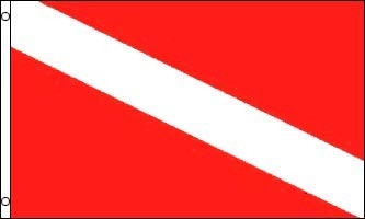 Diver Flag - 3 foot by 5 foot Polyester (NEW) by Other Flags