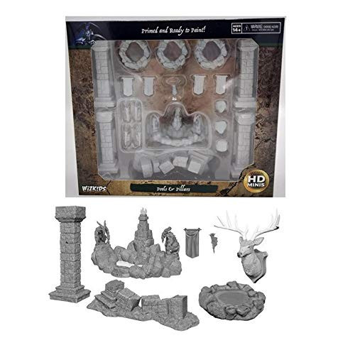 Wizkids Deep Cuts  Unpainted Miniatures Terrain: Wave 11: Pools & Pillars