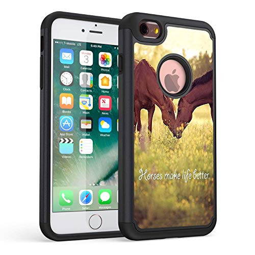 iPhone 6S Case,iPhone 6 Case,Rossy Heavy Duty Hybrid TPU Plastic Dual Layer Armor Defender Protection Case Cover for Apple iPhone 6/6s 4.7 inch,Horse Theme iPhone 6S Case,iPhone 6 Case,Rossy Heavy Duty Hybrid TPU Plastic Dual Layer Armor Defender Protection Case Cover for Apple iPhone 6/6s 4.7 inch,Horse Theme