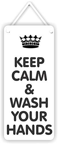 MySigncraft Keep Calm & wash Your Hands 3.5" x 8" Sign