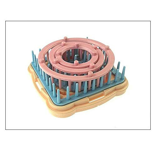 PRALB 16PCS Weaving Looms, Multi-Craft Weaving Loom Knitting Knitter Looms Round Knitting Ring Board Set Craft Kit Flower Pattern Maker Knit Quick Loom Set Multi Colored