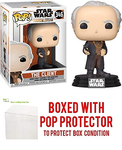 The Client Pop TV The Mandalorian Vinyl Figure (Includes Compatible Pop Box Protector Case)