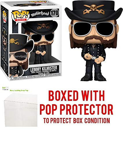 Motorhead Lemmy Kilmister #170 Pop Rocks Vinyl Figure (Includes Compatible Ecotek Plastic Pop Box Protector Case)