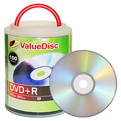 Value Disc DVD+R 16X 4.7GB 100PK Spindle with Handle
