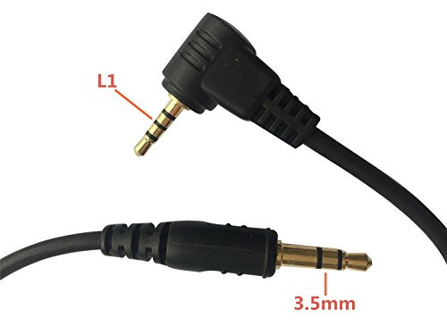 GFSHOP Camera Shutter Connecting Cable Cord 3.5mm-L1 Camera Connecting Plug Panasonic Leica Cameras Pixel Shutter Remote Control TW283-Series