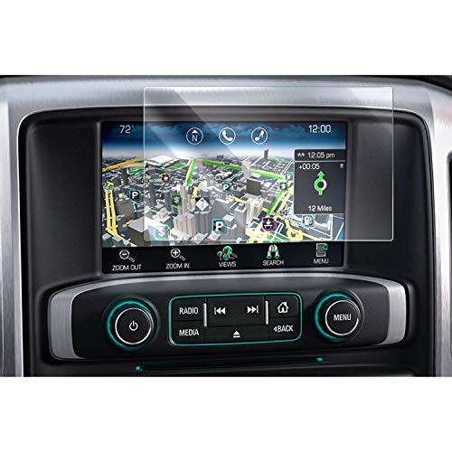 RUIYA Center Touch Control Screen Protector for 2016 2017 2018 2019 GMC Sierra 1500 2500HD 3500HD 8Inch Car Navigation Tempered Glass 9H Anti-Scratch and Shock Resistant Touch Screen Protector