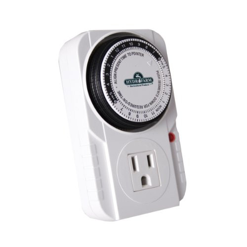 Autopilot TM01015 Analog Grounded Timer, 1725W, 15A, 15 Minute On/Off, 24 Hour15 Grounded Timer, 15 Amp, 1725 Watt