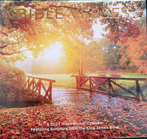 2021Bible Verses Inspirational Wall Calendar 12"x11"