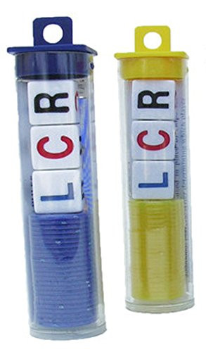 LCR - Left Center Right Dice Game - 2 Sets (2 Tubes) - Assorted Color Chips