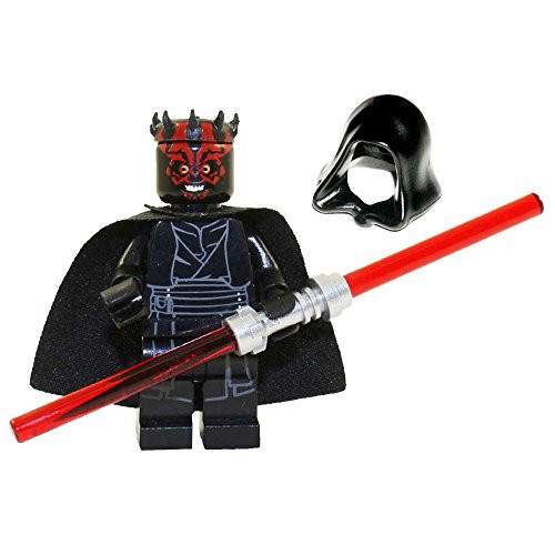 LEGO Star Wars Sith Minifigure - Darth Maul Evil Smile with Horns, Hood, and Lightsaber (75096) LEGO Star Wars Sith Minifigure - Darth Maul Evil Smile with Horns, Hood, and Lightsaber (75096)