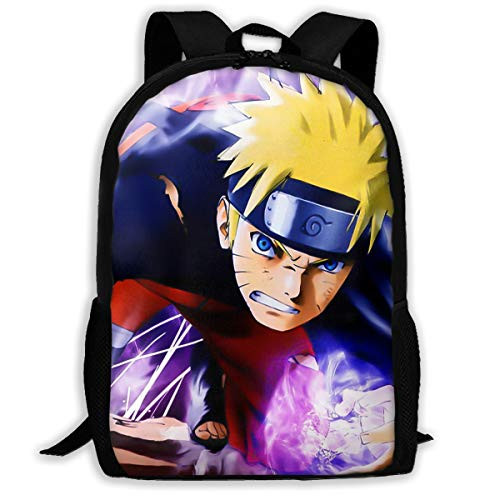 Anime Naruto Backpack School Bag 3D Print Bookbag Cartoon Book Bag -5