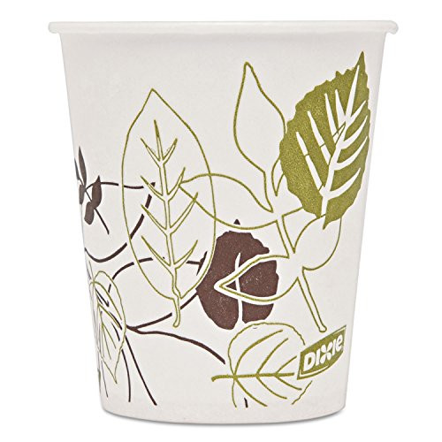 Dixie 58WSPK Cold Cups, Waxed, 5oz, 50/PK, Pathways/White