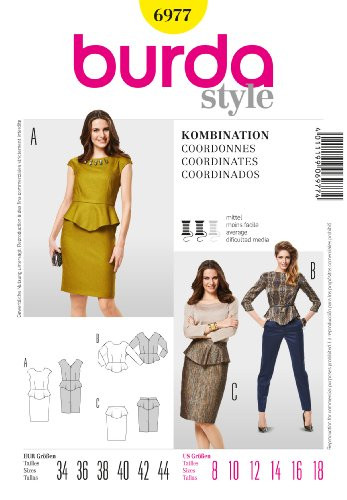 Burda Coordinates Sewing Pattern 6977 - Coordinates Sizes: 8-18