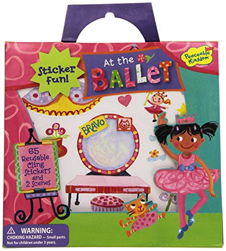 Peaceable Kingdom Sticker Fun At The Ballet Reusable Sticker Tote