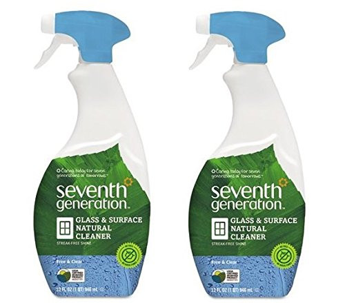 Seventh Generation - Free & Clear Glass & Surface Cleaner - 32 Ounces (2 Pack)