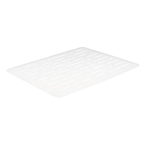 Rubbermaid 1G1706WHT Enhanced Microbal Sink Mat, Small, White
