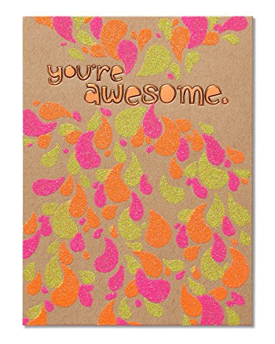 American Greetings You're Awesome Birthday Card with Glitter