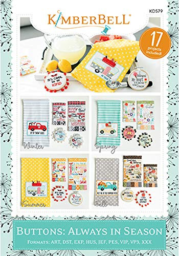 Kimberbell Designs Machine Embroider CD: Buttons Always in Season (KD579)