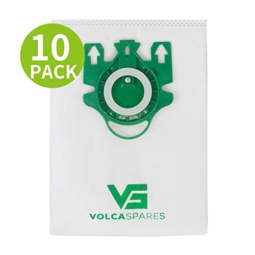 Volca Spares Type U Bags for Miele Dynamic U1 S7000 Upright Vacuums, Air Clean 3D Effiency, 10 Bags 2 Filters, 10123230