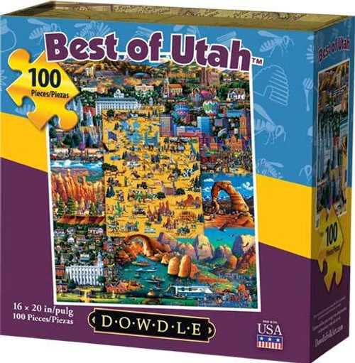 Dowdle Jigsaw Puzzle - Best of Utah - 100 Piece Dowdle Jigsaw Puzzle - Best of Utah - 100 Piece