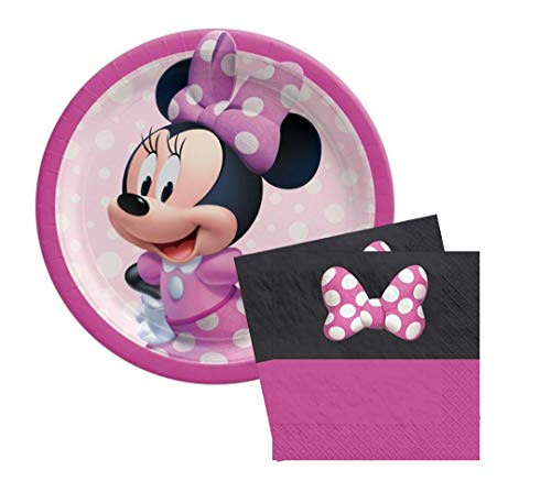 Minnie Mouse Forever 9" Plates (16) Napkins (16)