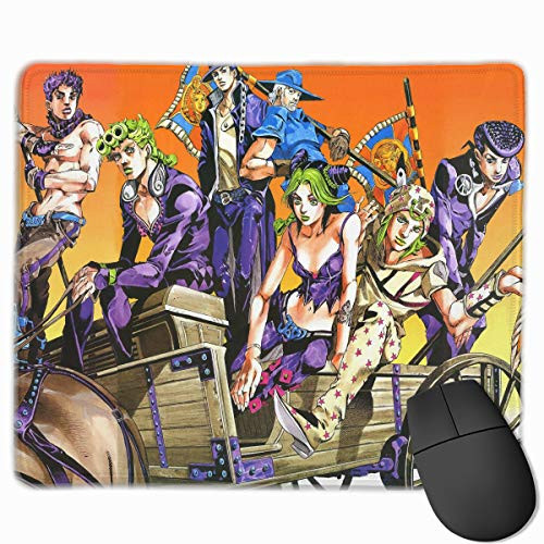 JoJo's Bizarre Adventure Non-Slip Mouse Pad Rectangle Rubber Anime Mouse Pad Gaming Mouse Pad 12x9.8 Inch(30x25 cm)