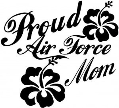 Chase Grace Studio Proud Air Force Mom USAF Military Vinyl Decal Sticker|Black|Cars Trucks Vans SUV Laptop Wall Art|5.5" X 5"|CGS191 Chase Grace Studio Proud Air Force Mom USAF Military Vinyl Decal Sticker|Black|Cars Trucks Vans SUV Laptop Wall Art|5.5" X 5"|CGS191