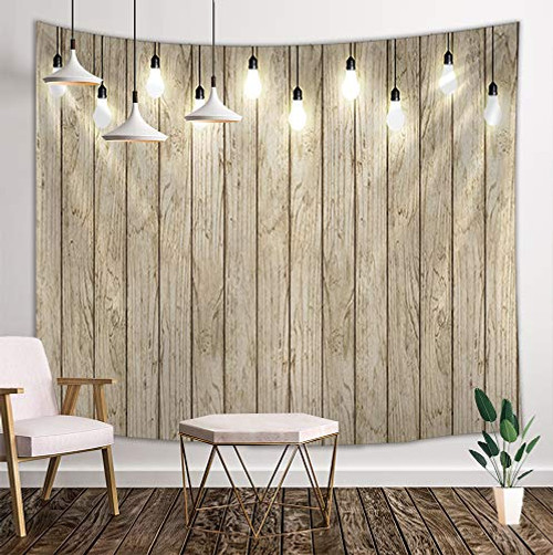 DYNH Rustic Wooden Board Tapestry, Country Barn Wood Plank, Wall Tapestries Hanging Home for Bedroom Living Room Dorm TV Backdrop, Beach Blanket, 71X60 Inches DYNH Rustic Wooden Board Tapestry, Country Barn Wood Plank, Wall Tapestries Hanging Home for Bedroom Living Room Dorm TV Backdrop, Beach Blanket, 71X60 Inches