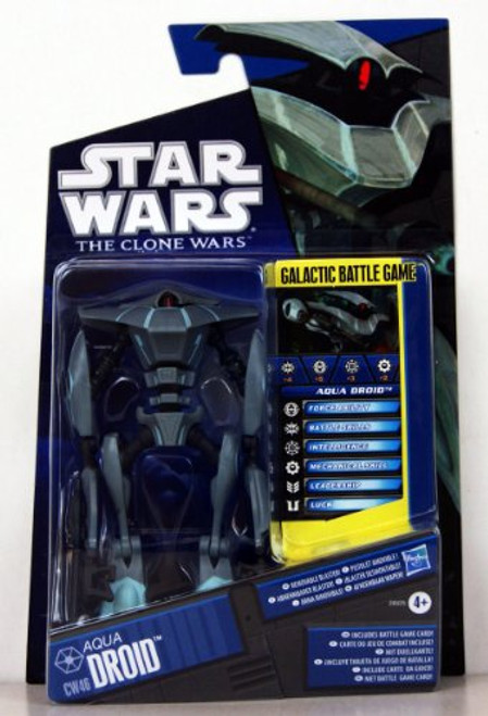 Star Wars 2011 Clone Wars Animated Action Figure CW No. 46 Aqua Battle Droid Star Wars 2011 Clone Wars Animated Action Figure CW No. 46 Aqua Battle Droid