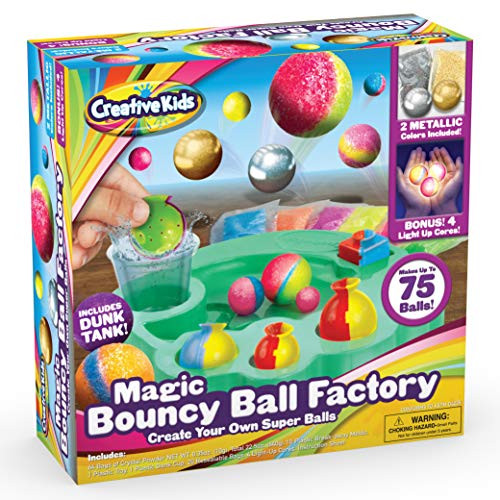 Make Your Own DIY Bouncy Ball Craft Kit for Kids - Create Your Own Metallic & Light-up Crystal Balls STEM Science Birthday Party Favors Projects for Boys & Girls - Makes Up to 75 Balls - Ages 6+ Make Your Own DIY Bouncy Ball Craft Kit for Kids - Create Your Own Metallic & Light-up Crystal Balls STEM Science Birthday Party Favors Projects for Boys & Girls - Makes Up to 75 Balls - Ages 6+