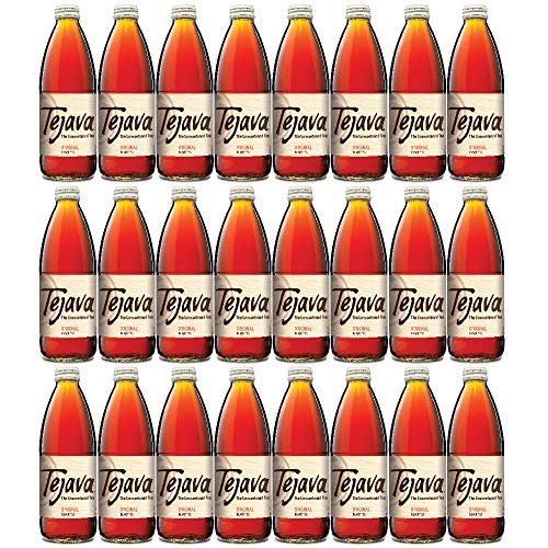 Tejava Original Black Tea, 24Count, 12Oz Glass Bottles, Award-Winning Tea, Unsweetened, Non-Gmo-Verified, From Rainforest Alliance-Certified Farms