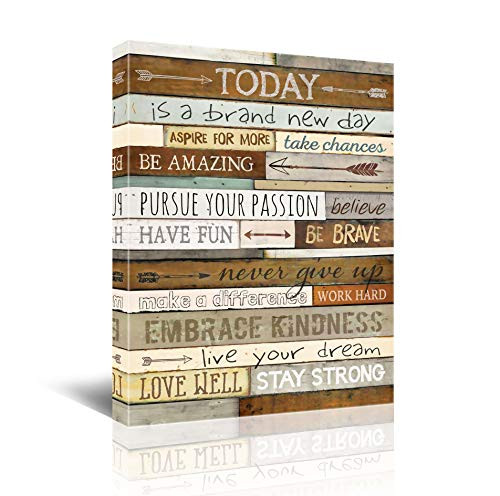 Inspiration Wall Art for Office Quotes Theme Wall Decor for Women Motivational Canvas Prints Framed Wall Art for Bathrooms Motivational Modern Office Decor Canvas Art Wall Decor Office Size 16x24