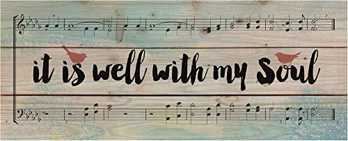P. Graham Dunn It is Well with My Soul Music Staff Design 11 x 26 Wood Pallet Wall Art Sign Plaque P. Graham Dunn It is Well with My Soul Music Staff Design 11 x 26 Wood Pallet Wall Art Sign Plaque