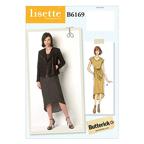 BUTTERICK PATTERNS B6169A50 Misses' Jacket and Dress Sewing Template, A5 (6-8-10-12-14)