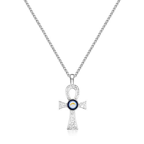 Pro Specialties Group NFL Los Angeles Chargers Key of Life Necklace