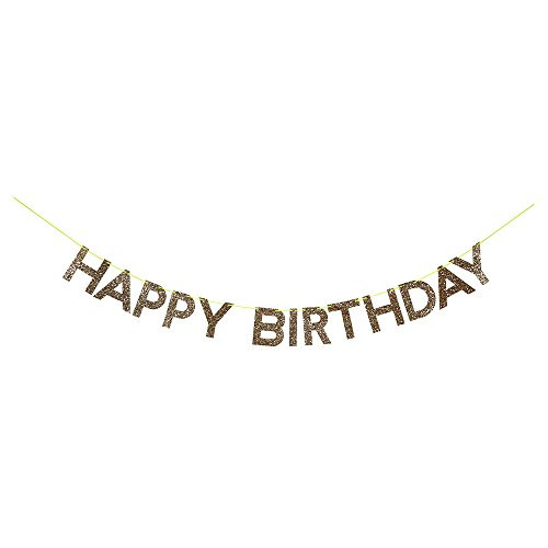 Meri Meri Gold Happy Birthday Garland