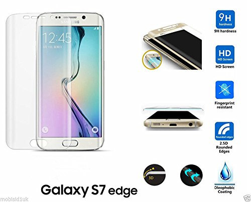 Galaxy S7 Edge Screen Protector, 3D Full Curved Screen Coverage Premium Tempered Glass Screen Protector Film for Samsung Galaxy S7 Edge Clear