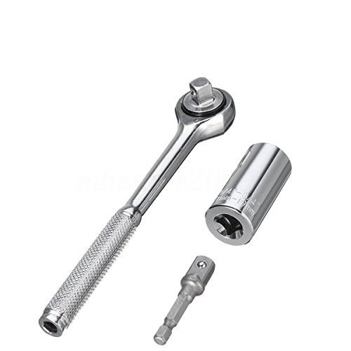 CSLU 3Pcs Grip Universal Socket Wrench Power Drill Adapter Set 7mm-19mm Multi-Function Ratchet Professional Repair Tools