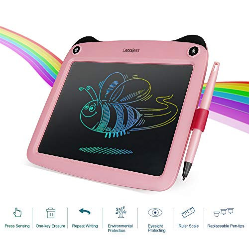 LCD Writing Tablet,Writing Board,9Inch,Doodle Board Drawing Pad Electronic Drawing Board Educational Git for Kids (Pink)