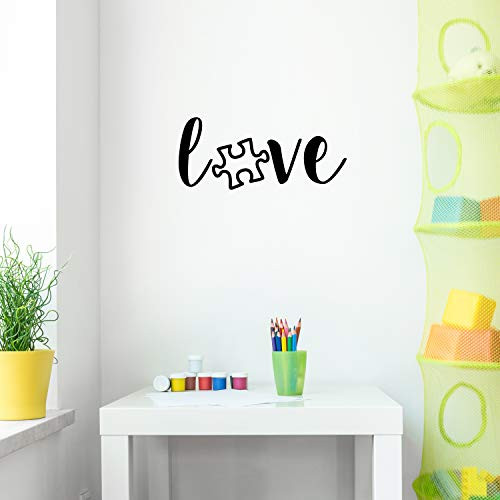 Vinyl Wall Art Decal - Love Puzzle Piece - 9.5" x 22" - Trendy Motivational Good Vibes Cute Quote Sticker for Home Bedroom Kids Room Playroom Nursery Daycare School Classroom Decor Vinyl Wall Art Decal - Love Puzzle Piece - 9.5" x 22" - Trendy Motivational Good Vibes Cute Quote Sticker for Home Bedroom Kids Room Playroom Nursery Daycare School Classroom Decor