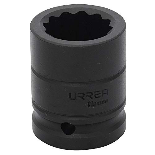URREA Impact Socket - 17mm 12-Point Socket with 1/2" Drive & Black Oxide Coating - 7417MT