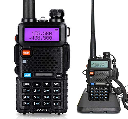 Mengshen UV-5R Radio 5W Dual Band UHF/VHF 400-480/136-174 MHz Portable Ham Radio Transceiver DTMF CTCSS with Free Earphone