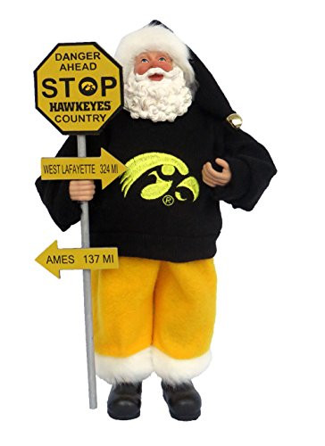 Santa's Workshop IAH025 Iowa Country Santa Figurine, 12", Multi