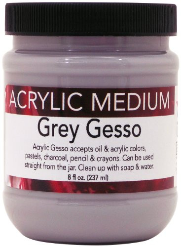 Art Advantage 8-Ounce Acrylic Gray Gesso