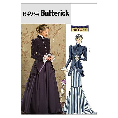 BUTTERICK PATTERNS B4954 Misses'/Misses' Petite Early 20Th Century Costume, Size FF (16-18-20-22)