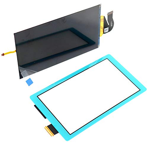 Deal4GO LCD Display Screen Lens with Touch Screen Digitizer Front Panel Outer Lens Module kit for Nintendo Switch Lite Replacement (Turquoise)
